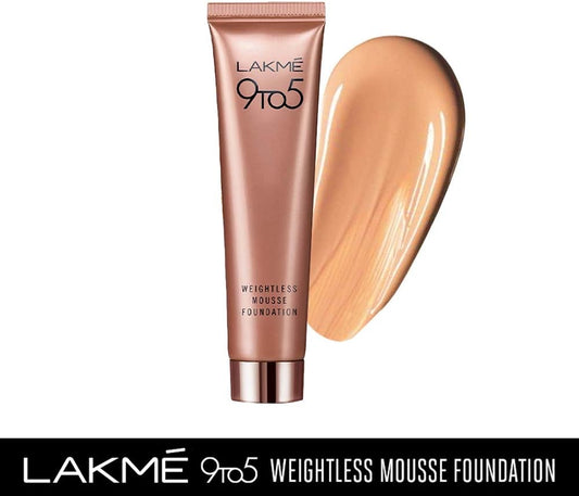 LAKME 9 to 5 Weightless Foundation Mousse Beige - Vanilla, 25 gm