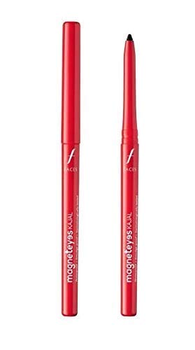 FACESCANADA Faces Magnet Eyes Kajal, 0.35G & Ultime Pro Matte Lip Crayon-Wrapped Up 2.8 G Combo, Multicolor