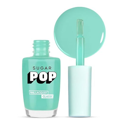 SUGAR POP Nail Lacquer - 20 Silver Crown (Grey) 10 Ml - Dries In 45 Seconds - Quick-Drying, Chip-Resistant, Long-Lasting. Glossy Finish High Shine Nail Enamel/Polish For Women.