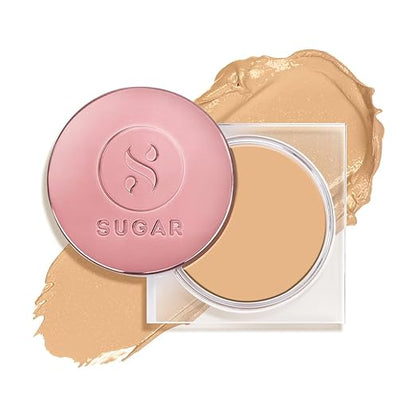 SUGAR Cosmetics Mettle Cream To Powder Foundation, Matte, 42 Glace (Medium Beige, Golden Undertone) - 12 g