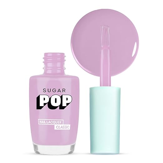 SUGAR POP Nail Lacquer - 26 Pink Perfection (Neon Base Pink) 10 Ml - Dries In 45 Seconds - Quick-Drying, Chip-Resistant, Long-Lasting. Glossy Finish High Shine Nail Enamel/Polish For Women.