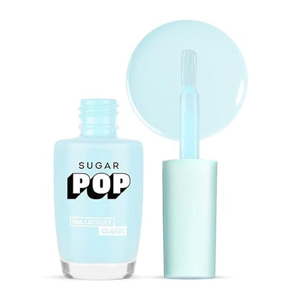 SUGAR POP Nail Lacquer - 20 Silver Crown (Grey) 10 Ml - Dries In 45 Seconds - Quick-Drying, Chip-Resistant, Long-Lasting. Glossy Finish High Shine Nail Enamel/Polish For Women.