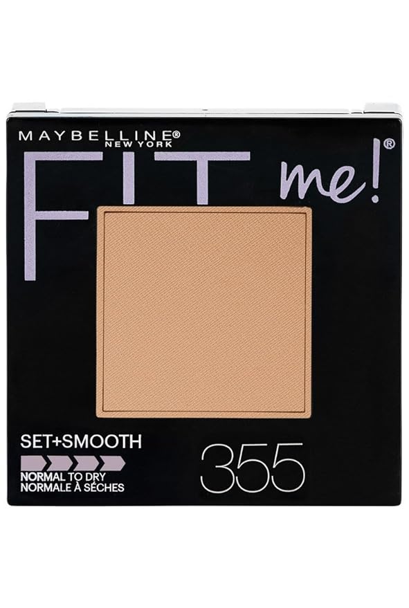 Maybelline New York Powder Foundation, Pressed Powder Compact, Mattifies Skin, Incl. Mirror and Applicator, Fit Me, 120 Classic Ivory, 8.5g