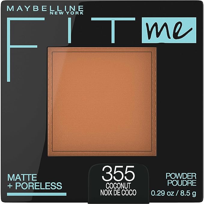 Maybelline New York Powder Foundation, Pressed Powder Compact, Mattifies Skin, Incl. Mirror and Applicator, Fit Me, 222 True Beige, 8.5g