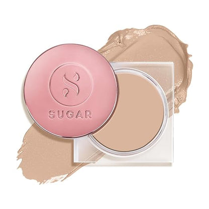 SUGAR Cosmetics Mettle Cream To Powder Foundation, Matte, 37 Freddo (Medium Beige, Golden Peach Undertone) - 12 g