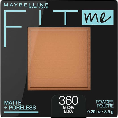 Maybelline New York Powder Foundation, Pressed Powder Compact, Mattifies Skin, Incl. Mirror and Applicator, Fit Me, 120 Classic Ivory, 8.5g