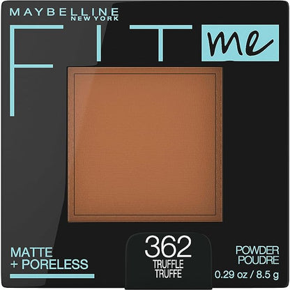 Maybelline New York Powder Foundation, Pressed Powder Compact, Mattifies Skin, Incl. Mirror and Applicator, Fit Me, 120 Classic Ivory, 8.5g