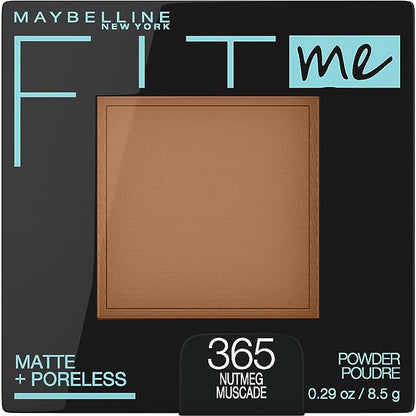 Maybelline New York Powder Foundation, Pressed Powder Compact, Mattifies Skin, Incl. Mirror and Applicator, Fit Me, 120 Classic Ivory, 8.5g