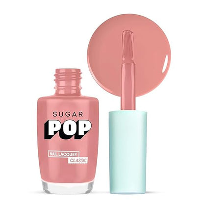 SUGAR POP Nail Lacquer - 02 Bubblegum Dreams (Bubblegum Pink) 10 Ml - Dries In 45 Seconds - Quick-Drying, Chip-Resistant, Long-Lasting. Glossy Finish High Shine Nail Enamel/Polish For Women.