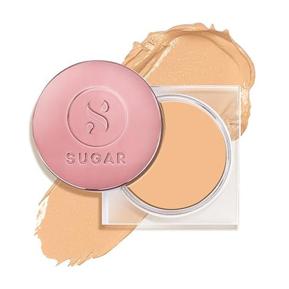 SUGAR Cosmetics Mettle Cream To Powder Foundation, Matte, 37 Freddo (Medium Beige, Golden Peach Undertone) - 12 g