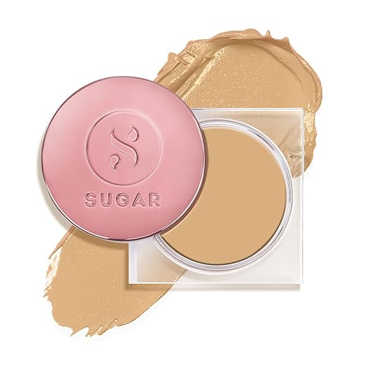 SUGAR Cosmetics Mettle Cream To Powder Foundation, Matte, 37 Freddo (Medium Beige, Golden Peach Undertone) - 12 g