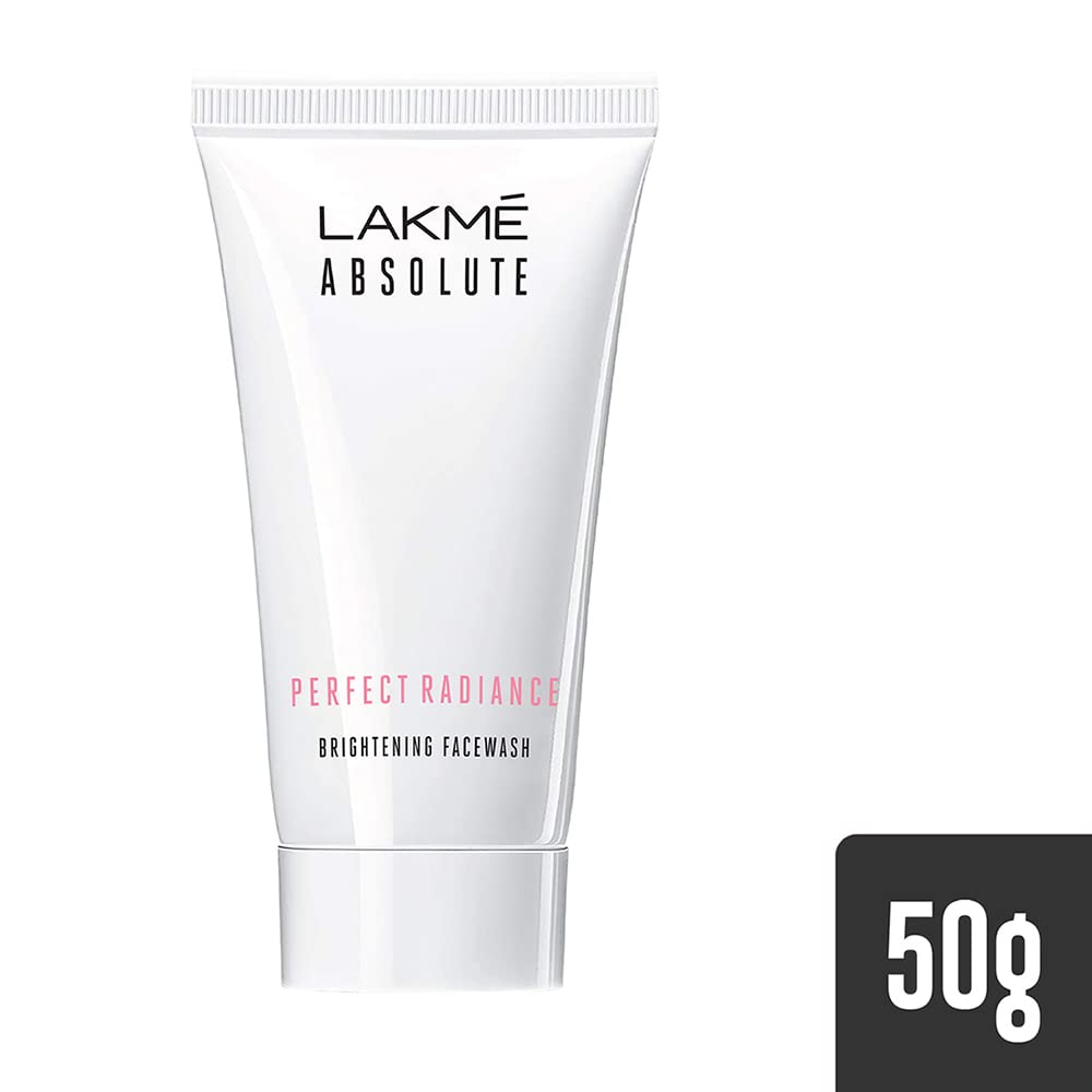 Pack of 2 LAKMÉ Perfect Radiance Intense Brightening Face Wash 50 g, Daily Facial Cleanser with Skin Lightening Vitamins - Lightens Dark Spots with Niacinamide