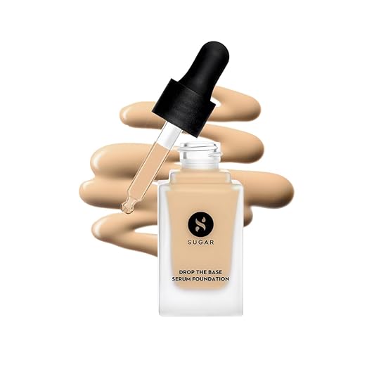 SUGAR Cosmetics Drop The Base Serum Foundation - 17 Raf (Light, Golden Undertone)