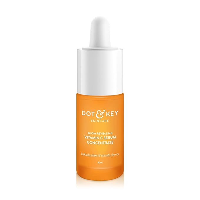 Dot & Key Glow Revealing Vitamin C Serum Concentrate with Kakadu Plum & Acerola Cherry | Face Serum for Dark Spots, Pigmentation & Dull Skin | 30ml