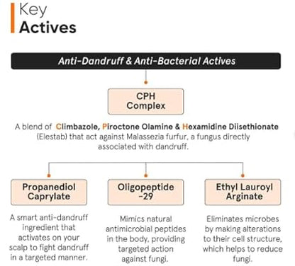 Minimalist Anti-Dandruff CPH Complex & Oligopeptide 0.8% Hair Serum | Scalp Serum for Exfoliation, Treating Dandruff, Flaky or Itchy Scalp | For Women & Men | 50ml