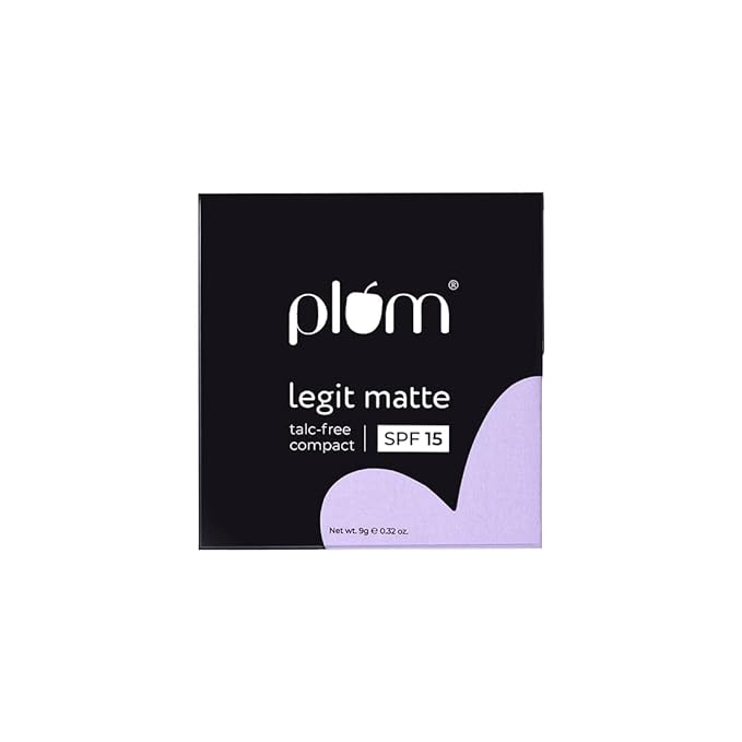 PACK OF 2 Plum Legit Matte Talc-Free Compact With SPF15 | Lightweight | Even Coverage | 100% Vegan & Cruelty Free | Sunkissed Gold - 120N (Medium, Neutral Undertone)…