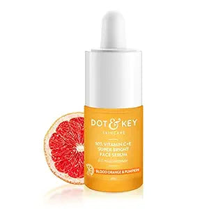 Dot & Key 10% Vitamin C + E, 5% Niacinamide Serum, Vitamin C Serum For Glowing Skin, Fades Pigmentation & Dark Spots For Glowing Face For Uneven & Dull Skin For All Skin Type, 20ml