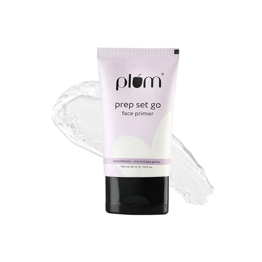 PACK OF 2 Plum Prep Set Go Face Primer | Minimizes Pores | Weightless Formula | 100% Vegan & Cruelty Free | 30 m