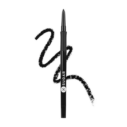 SUGAR Cosmetics - Twist And Shout - Fadeproof Kajal - 01 Black Velvet (Black Kajal) - Longlasting Formula, Lasts Up to 10 hours