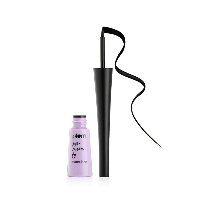 Plum Eye-Swear-By Up the Drama Duo | Volume Mascara + Matte Liner - Black | 100% Vegan & Cruelty Free