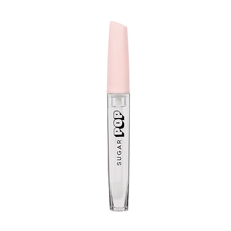 SUGAR POP High Shine Lip Gloss - 01 Marshmallow (Clear) For Soft & Dewy Lips, Enriched With Vitamin E, Jojoba Butter & Shea Butter 3.5ml