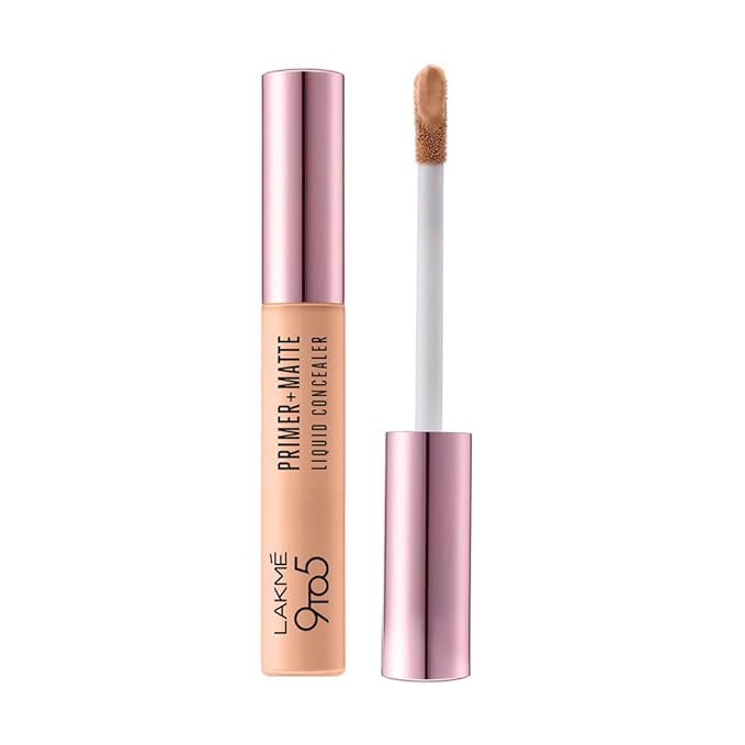 Lakme 9to5 Primer+Matte Liquid Concealer 10 Ivory, 5.4 ml