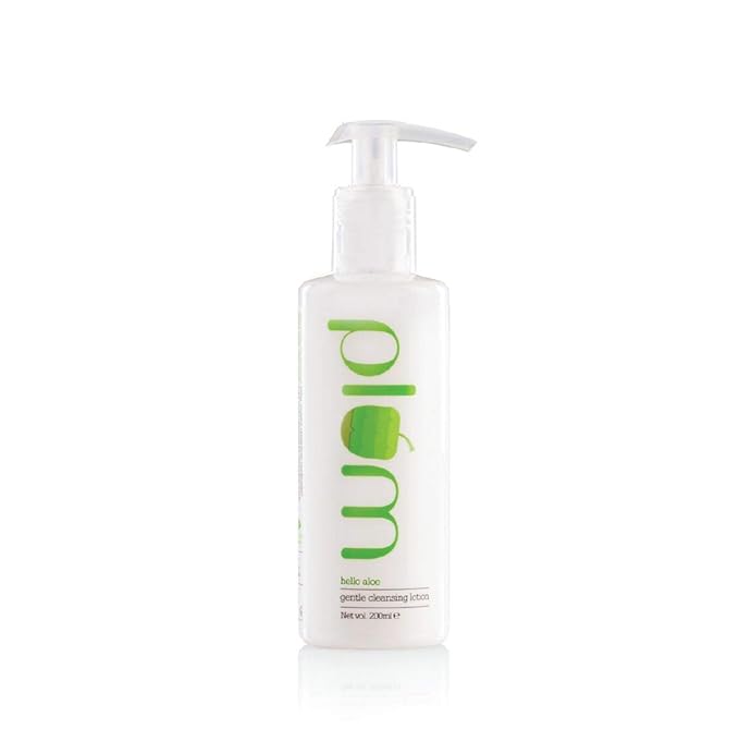 Plum Hello Aloe Gentle Cleansing Lotion | For Dry, Very Dry Skin | Hydrates the Skin | Argan Oil | 100% Vegan | Paraben Free | 200ml