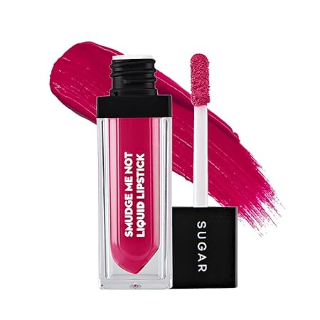 SUGAR Cosmetics - Smudge Me Not - Liquid Lipstick - 02 Brink Of Pink (Plum Rose) - 4.5 ml - Ultra Matte Liquid Lipstick, Transferproof and Waterproof, Lasts Up to 12 hours