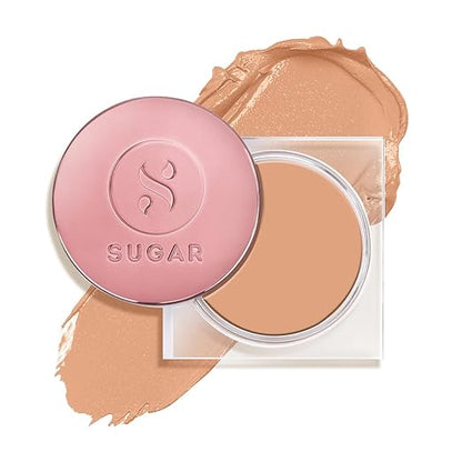 SUGAR Cosmetics Mettle Cream To Powder Foundation, Matte, 37 Freddo (Medium Beige, Golden Peach Undertone) - 12 g