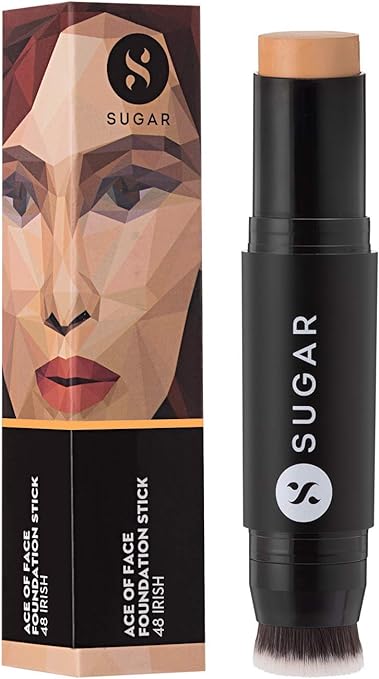 SUGAR Cosmetics ACE OF FACE FOUNDATION STICK - 30 CHOCOCCINO (Medium), 12 g