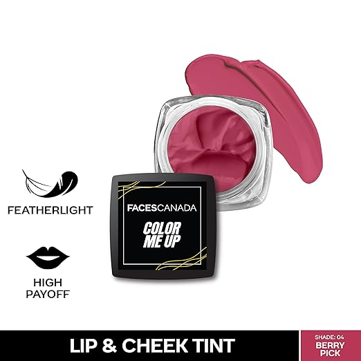 FACESCANADA Color Me Up Lip & Cheek Tint - Rust Brown 05, 3g | Feather-Light Creamy Texture | High Payoff | Smooth Natural Finish | Buildable Coverage & Color | Blends Easily | With Pomegranate Seed Oil