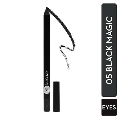 SUGAR Cosmetics Stroke Of Genius Heavy-duty Kohl (05 Black Magic) | Waterproof Kohl Pencil, Lasts Up to 8 hours