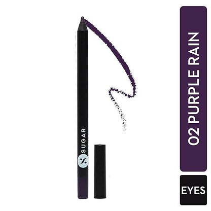 SUGAR Cosmetics Stroke Of Genius Heavy-duty Kohl (02 Purple Rain) | Waterproof Kohl Pencil, Lasts Up to 8 hours