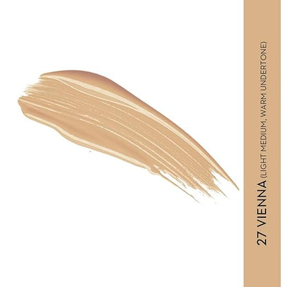 Sugar Cosmetics Rage For Coverage Foundation - 27 Vienna | Light Medium, Warm Undertone - 25 ml - Full Coverage, Ultra Creamy Longlasting Foundation Luminous Finish