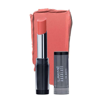 Lakme Absolute 3D Lipstick, Peach Pinch, 3.6 g