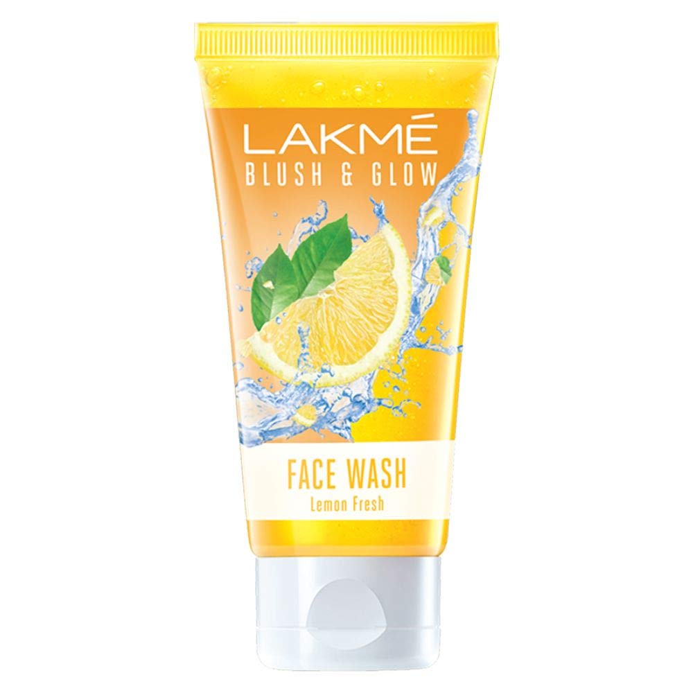 Lakmé Blush and Glow Lemon Freshness Gel Face Wash with Lemon Extracts, 100 g