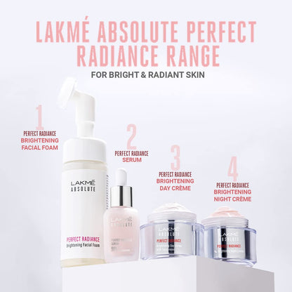 LAKMÉ Absolute Brightening Perfect Radiance Serum With Retinol, Vitamin C, Hyaluronic Acid For All Skin Type, 15ml