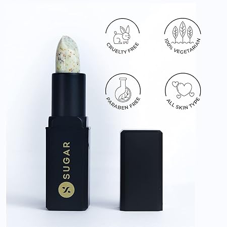 SUGAR Cosmetics Coffee Culture Lip Scrub with Coffee Extracts Nourishes, Soothes and Heals Flaky and Dry Lips Enriched with Olive, Jojoba & Almond Oil - 3.5 g