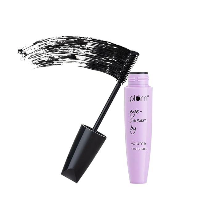 Plum Eye-Swear-By Up the Drama Duo | Volume Mascara + Matte Liner - Black | 100% Vegan & Cruelty Free