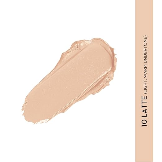 SUGAR Cosmetics Mettle Cream To Powder Foundation, Matte, 10 Latte (Light, Warm Undertone) - 12 g