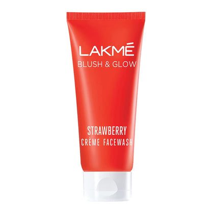 Pack of 2 Lakme Blush & Glow Strawberry Creme Face Wash, 100 gm