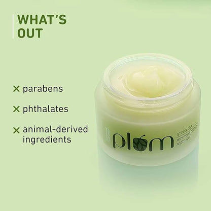 Plum Green Tea Renewed Clarity Night Gel Mini | Hydrates Skin & Fights Acne | Lightweight, Quick-Absorbing, Non-Sticky Gel Texture | With Willow Bark & Glycolic Acid | Oily, Acne-Prone Skin | 100% Vegan