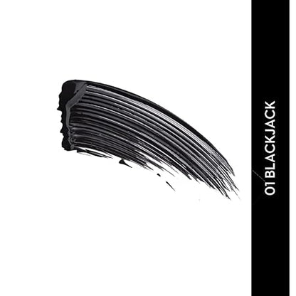 SUGAR Cosmetics - Double Date - Extreme Volume Mascara - 01 Blackjack (Black Mascara)- Ultra-Thick Mascara for Dramatic Eyelashes, Transfer Proof, Lasts Up To 24 Hours