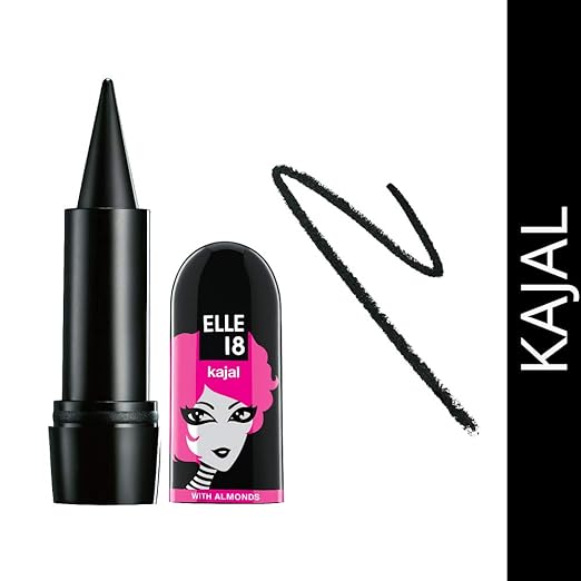 Elle 8 Kajal, Black, 3ml [Matte Finish]