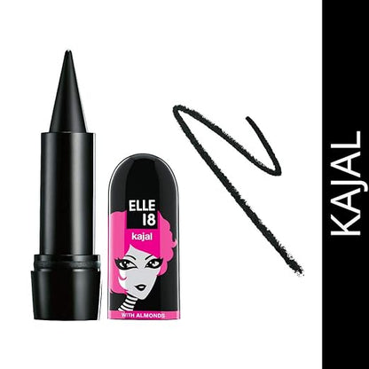 Elle 8 Kajal, Black, 3ml [Matte Finish]