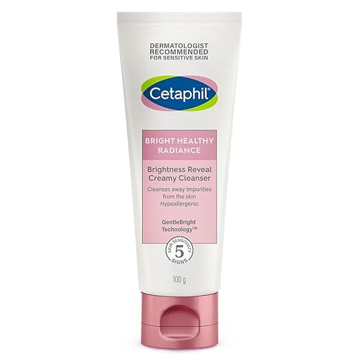 Cetaphil Brightness Reveal Creamy Cleanser - 100 g| Brightening Face Wash for Uneven Skin Tone| Niacinamide, Sea Daffodil| Fragrance Free| Dermatologist Recommended