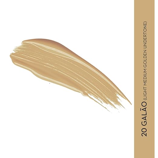 SUGAR Cosmetics Rage For Coverage Foundation - 20 Galao | Light Medium, Golden Undertone - 25 ml - Full Coverage, Ultra Creamy Longlasting Foundation Luminous Finish