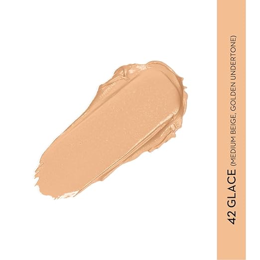 SUGAR Cosmetics Mettle Cream To Powder Foundation, Matte, 42 Glace (Medium Beige, Golden Undertone) - 12 g