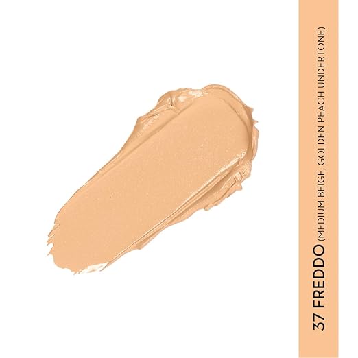 SUGAR Cosmetics Mettle Cream To Powder Foundation, Matte, 37 Freddo (Medium Beige, Golden Peach Undertone) - 12 g