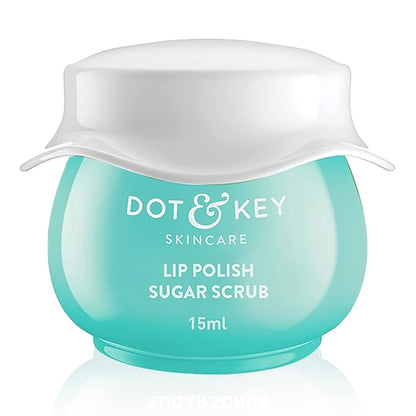 PACK OF 2  Dot & Key LIP POLISH Choco Mint Exfoliating Sugar Scrub, 15ml